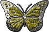 
	Chrome Butterfly Decal in Yellow
