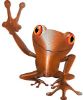 
	Cool Peace Frog Decal in Orange
