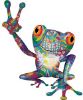 
	Cool Peace Frog Decal with Psychedelic Art
