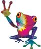 
	Cool Peace Frog Decal with Tie Dye Colors
