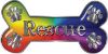 
	Dog Bone Animal Rescue Paws Sticker Decal in Rainbow Colors
