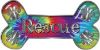 
	Dog Bone Animal Rescue Paws Sticker Decal in Tie Dye Colors
