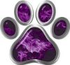 
	Dog Cat Animal Paw Sticker Decal in Purple Inferno
