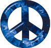 
	Peace Symbol Decal in Blue Inferno Flames
