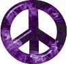 
	Peace Symbol Decal in Purple Inferno Flames

