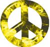 
	Peace Symbol Decal in Yellow Inferno Flames
