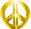 
	Peace Symbol Decal in Yellow
