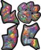 
	Love Decal with Pet Paw for Heart with Psychedelic Art
