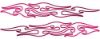 Thin & Long Tribal Flame Pin Stripe Decals in Pink