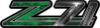 Classic GMC or Chevy Z-71 Decals in Green Inferno Flames