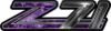 Classic GMC or Chevy Z-71 Decals in Purple Inferno Flames