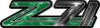 Classic GMC or Chevy Z-71 Decals in Green Lightning