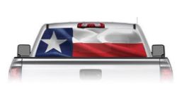 Texas Flag See Through Rear Window Decal
