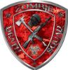 
	Zombie Death Squad Zombie Outbreak Decal in Red Camouflage
