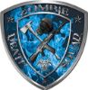 
	Zombie Death Squad Zombie Outbreak Decal in Blue Inferno Flames
