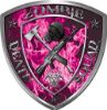 
	Zombie Death Squad Zombie Outbreak Decal in Pink Inferno Flames
