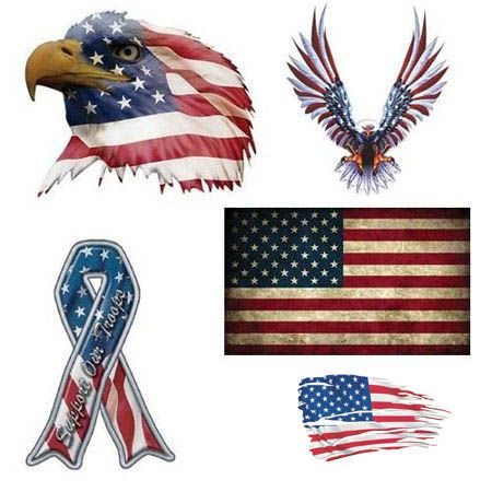 Picture for category American Flag Patriotic Decals