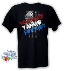 Whiskey, Tango, Foxtrot Patriotic T-Shirt