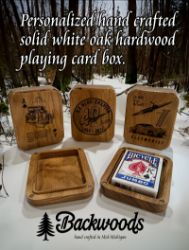 Picture of White Oak Playing Card Case